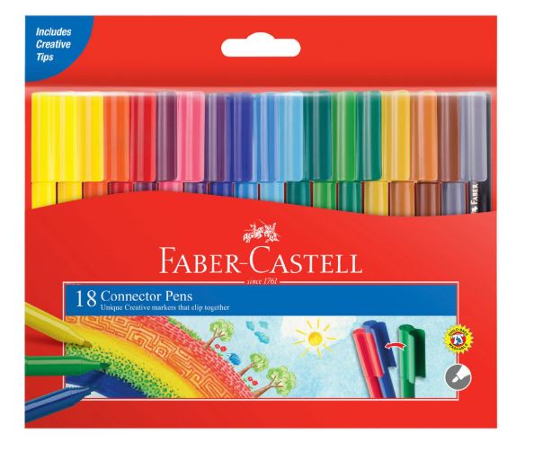 Faber-Castell Connector Pens 18 Pack (OW)